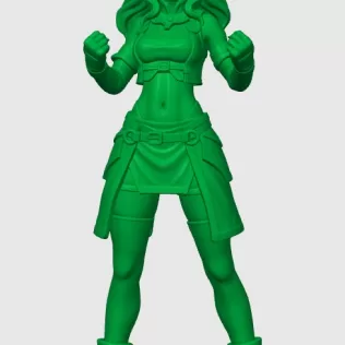 Modelo de chica cabra kemonomimi - Model thumbnail 2