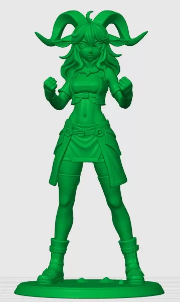 Modelo de chica cabra kemonomimi - Model preview 2