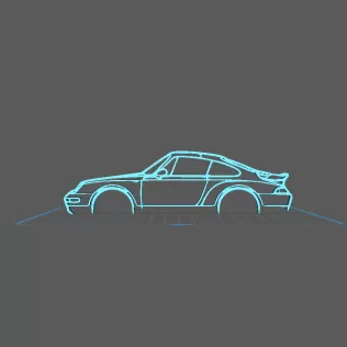 Porsche - 911 Turbo 993 Wall Art