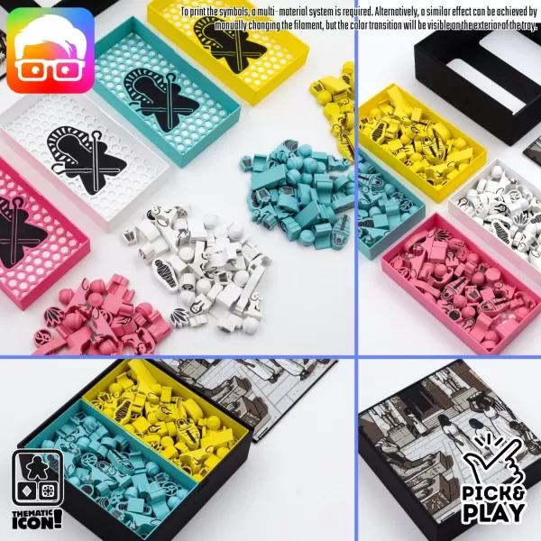 Men Nefer (retail ed.) board game organizer by @ammedia3d - Model preview 7