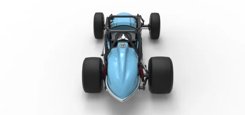 Dirt Silver Crown Champ car Scale 1:25 - Model preview 17