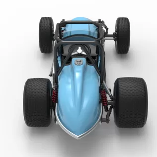 Dirt Silver Crown Champ car Scale 1:25 - Model thumbnail 17