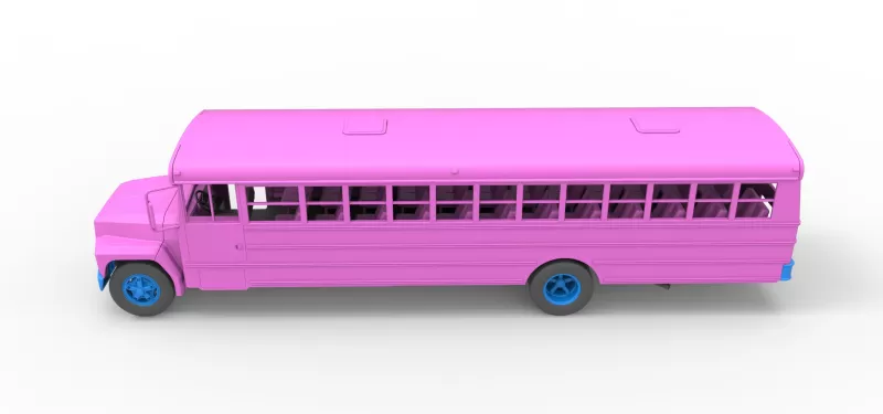 School bus for Figure 8 racing Version 2 Scale 1:25 - Model preview 10