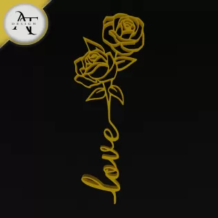 Love - Line Art - 2D Wall Art Decor