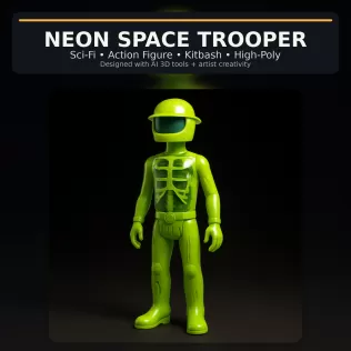 Stylized Character Collection Vol. 01 – Kitbash High-Poly 3D Mod - Model thumbnail 14