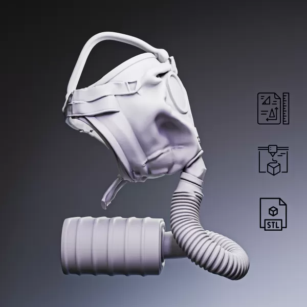 WWI Gas Mask S.B.R. #RoZ - Model preview 5