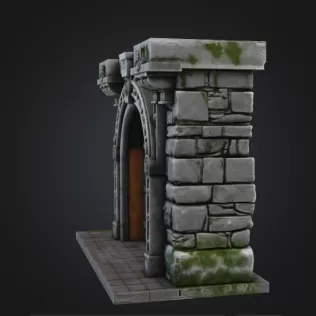 Castle Bridge Door - Model thumbnail 2