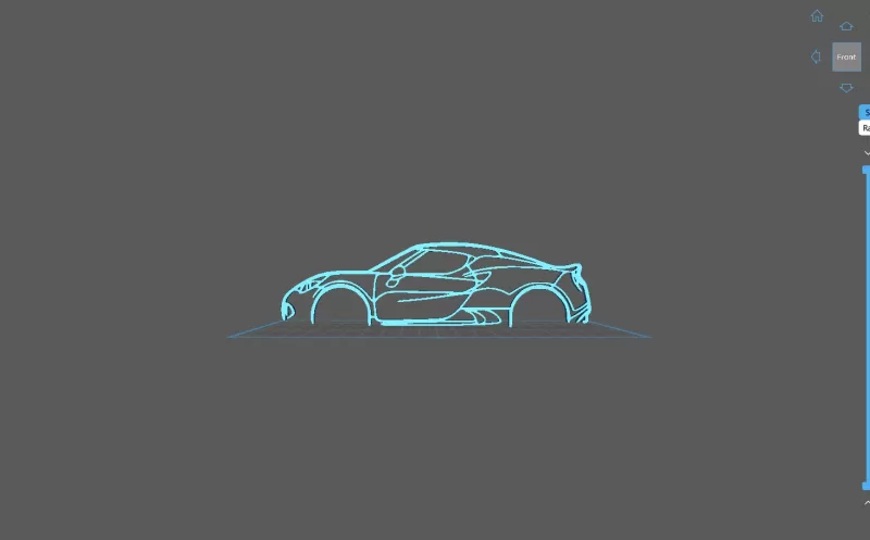 Alfa Romeo - 4C Wall Art - Model preview 2