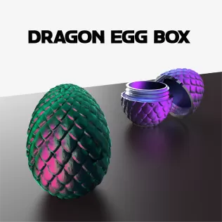 Dragon Egg Box, Easter Egg, Fascinating Dragon 3D Egg, Mystery