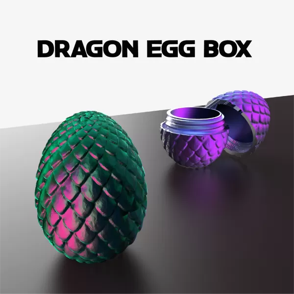 Dragon Egg Box, Easter Egg, Fascinating Dragon 3D Egg, Mystery - Model preview 5