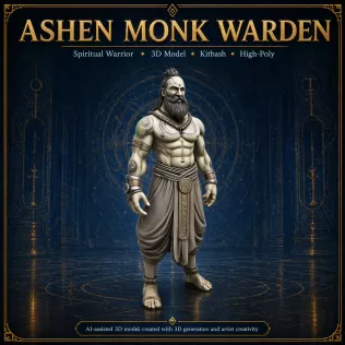 Mythic Horned Guardians – Fantasy Character Collection Kitbash - Model thumbnail 10