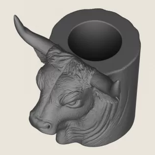Indian Bull Print Ready 3D Model - Model thumbnail 2