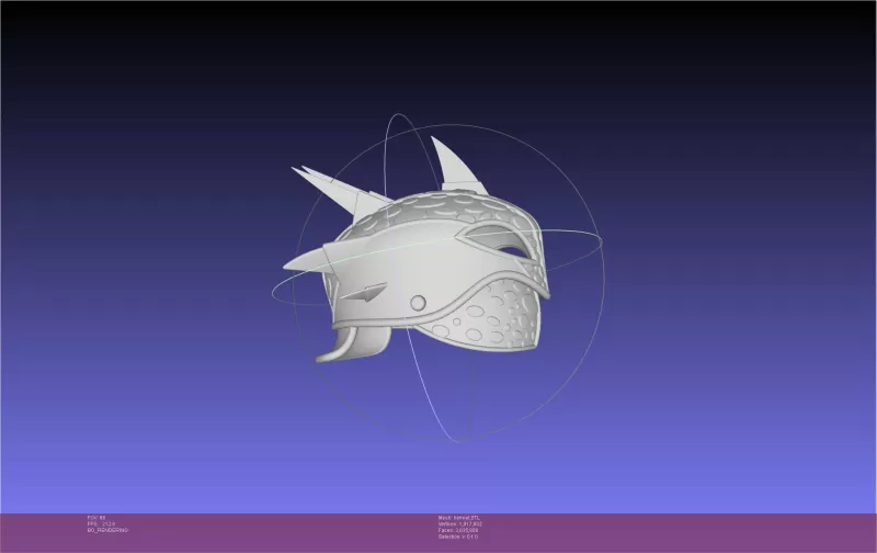 How To Train Your Dragon Astrid Dragon Scale Armor Helmet - Model preview 2