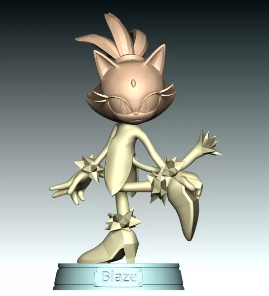 Blaze The Cat - Sonic the Hedgehog - Model preview 11