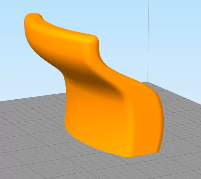 Helmet holder on wall - Model preview 3