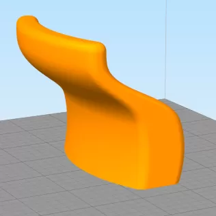 Helmet holder on wall - Model thumbnail 3