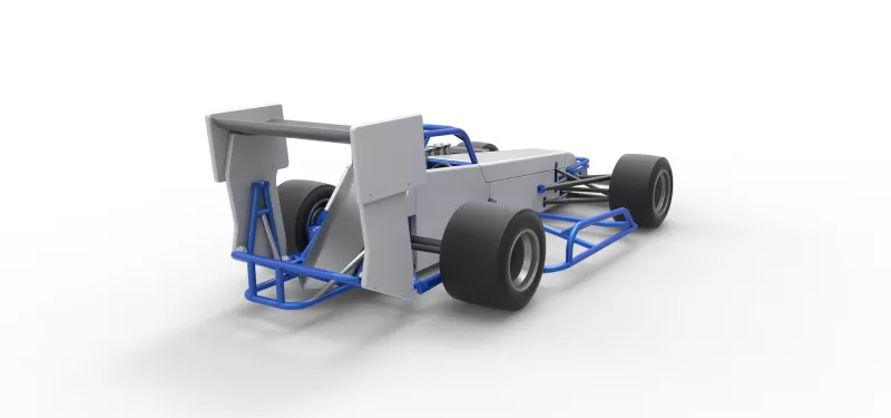Supermodified front engine race car V4 Scale 1:25 - Model preview 18