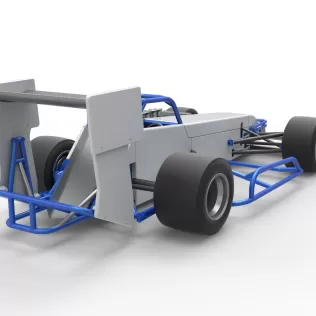 Supermodified front engine race car V4 Scale 1:25 - Model thumbnail 18