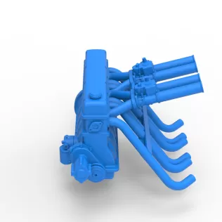 Engine of Vintage dragster Scale 1:25 - Model thumbnail 6