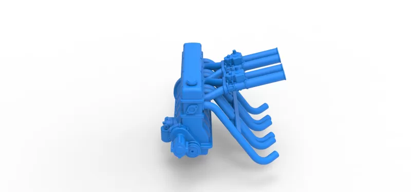 Engine of Vintage dragster Scale 1:25 - Model preview 6