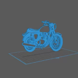 BSA - Rocket Gold Star Wall Art - Model thumbnail 1