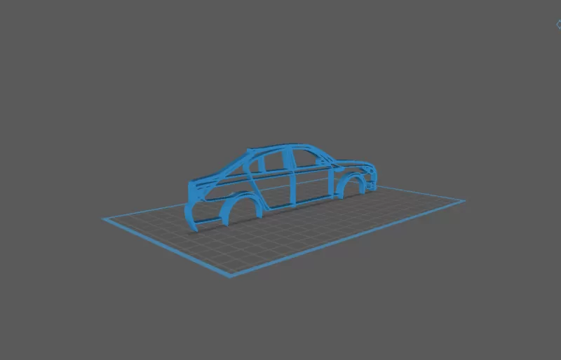 BMW - M5 E60 Wall Art - Model preview 1
