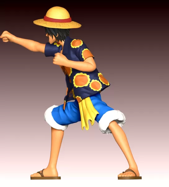 Monkey D Luffy Fan Art - Model preview 9