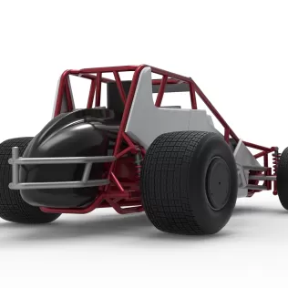 Dirt Silver Crown Car Scale 1:25 - Model thumbnail 19