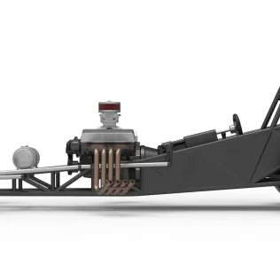 Vintage Front engine dragster Base Version 5 Scale 1:25 - Model thumbnail 9