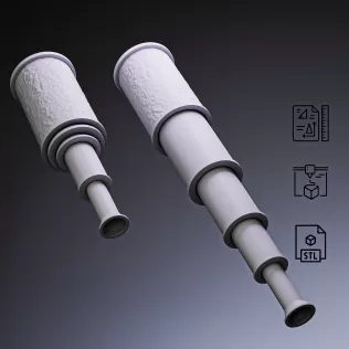 Pirate Spyglass Telescope #RoZ - Model thumbnail 6