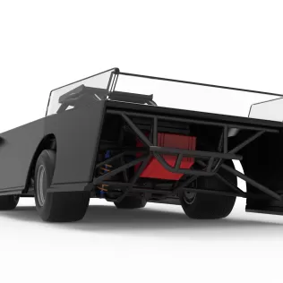 Wedge Dirt Late model while turning Scale 1:25 - Model thumbnail 15