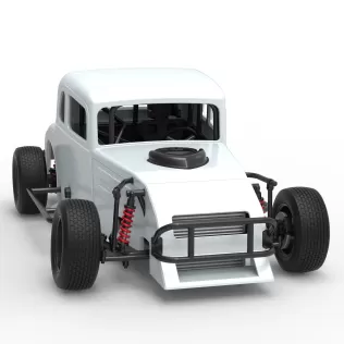 Canadian vintage modified stock car Scale 1:25 - Model thumbnail 26