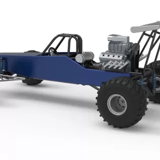 Vintage Mud dragster Scale 1:25 - Model thumbnail 12