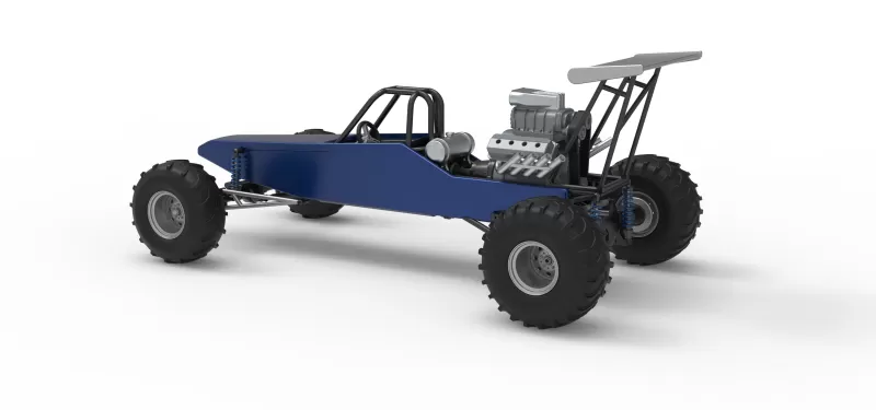 Vintage Mud dragster Scale 1:25 - Model preview 12