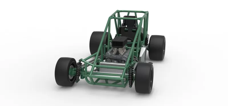 Pavement Silver Crown Car Base Scale 1:25 - Model preview 5