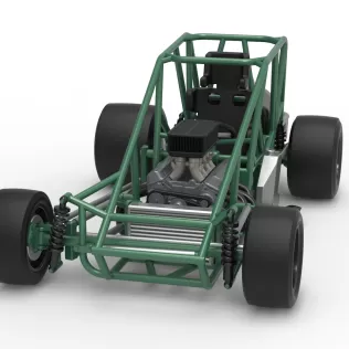 Pavement Silver Crown Car Base Scale 1:25 - Model thumbnail 5