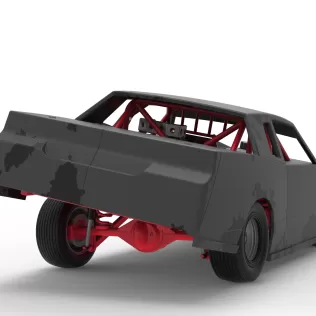 IMCA Stock car while turning Scale 1:25 - Model thumbnail 19