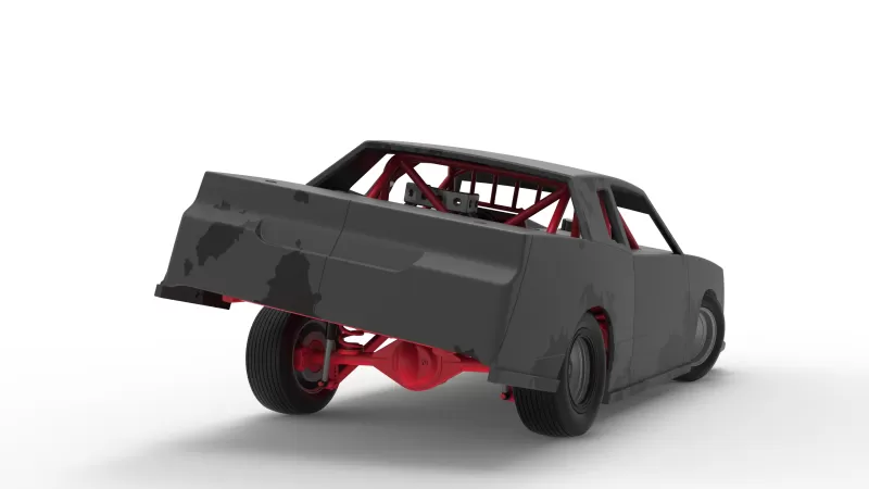 IMCA Stock car while turning Scale 1:25 - Model preview 19