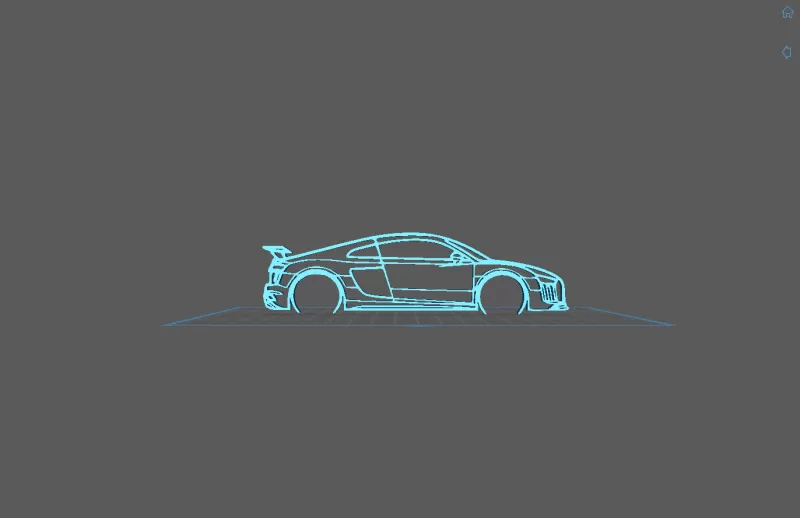 Audi - R8 V10 Wall Art - Model preview 2