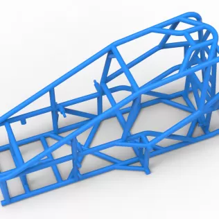 Frame of Three Quarter Midget Scale 1:25 - Model thumbnail 2