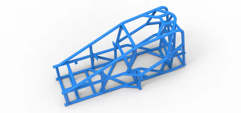 Frame of Three Quarter Midget Scale 1:25 - Model preview 2