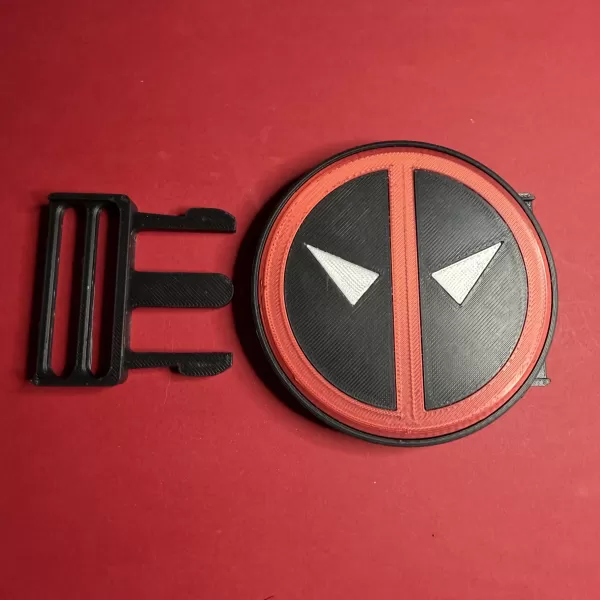 Deadpool Snaplock Belt Buckle - Model preview 10