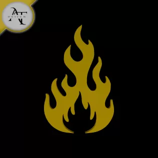 Simple Flame Symbol - 2D Art