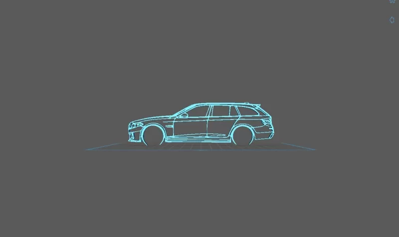 BMW - Serie 5 F11 Wall Art - Model preview 1