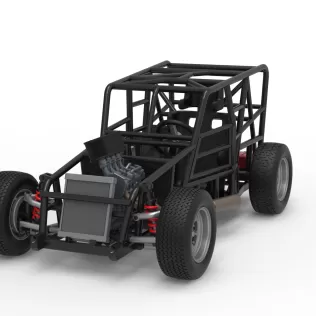 Dwarf car Base Scale 1:25 - Model thumbnail 5