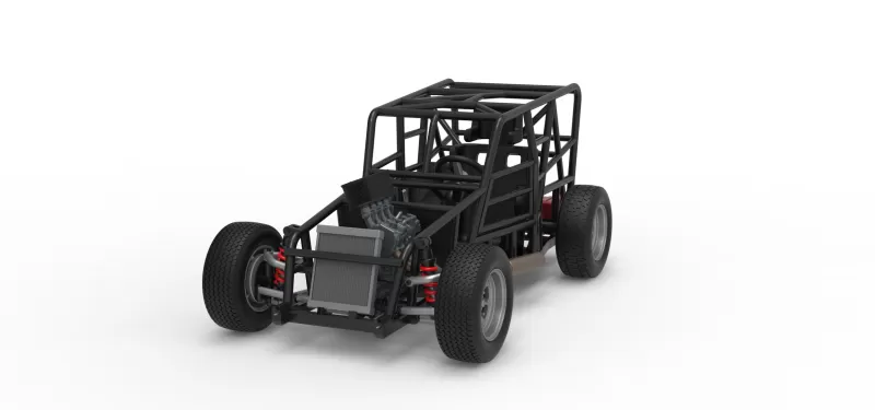 Dwarf car Base Scale 1:25 - Model preview 5