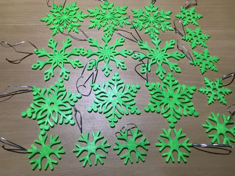 Snowflake hristmasdecorations - Model preview 5