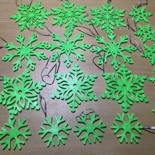 Snowflake hristmasdecorations - Model thumbnail 5