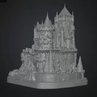 Bougainvillea Castle STL File for 3D Print - Model thumbnail 18