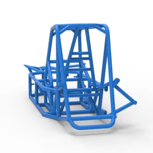 Frame of Silver Crown Car Version 2 Scale 1:25 - Model thumbnail 10